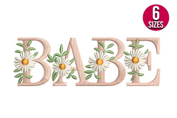 Babe with Daisy Flowers: Embroidery Design Review