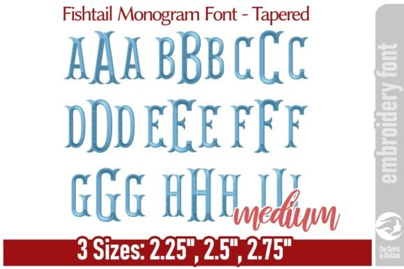 Fishtail Monogram Font: Elegant Tapered M Review