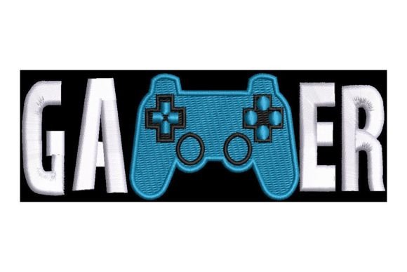 Gamer Text with Controller: An Embroidery Review