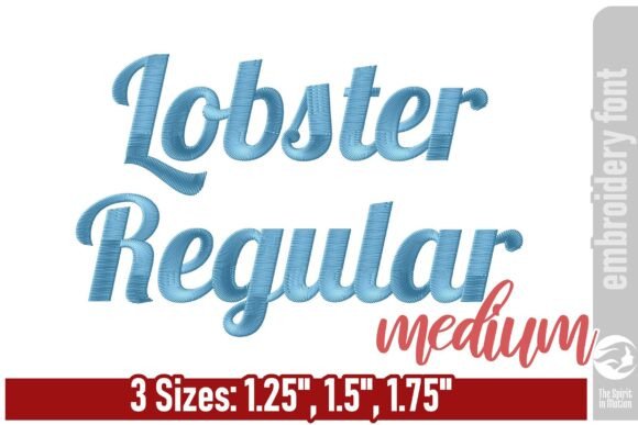 Lobster Regular Embroidery Font: Medium Review