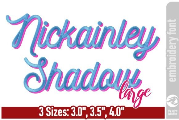 Nickainley Shadow Embroidery Font Review