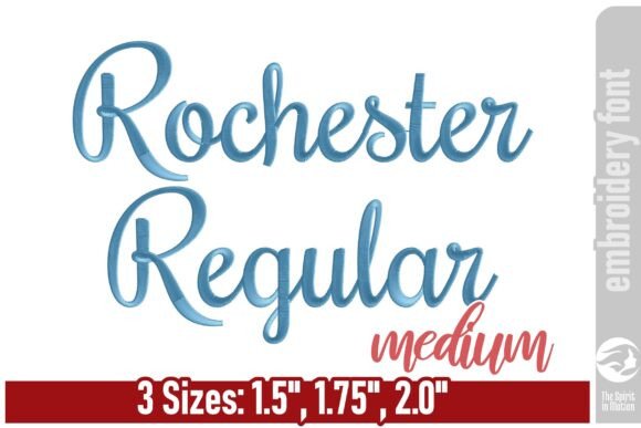 Rochester Embroidery Font: A Boutique Apparel Review