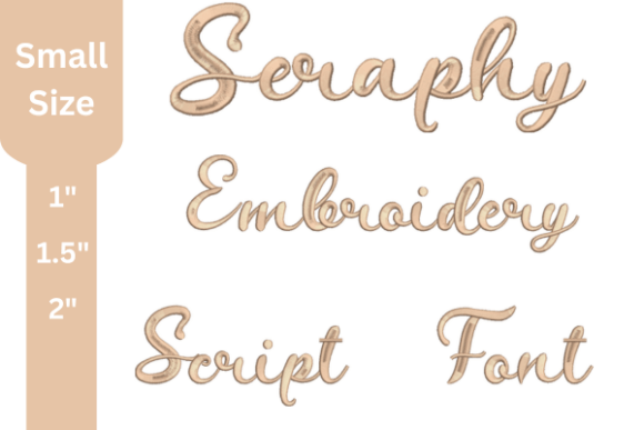 Seraphy Script: Elegant Embroidery for Gifts